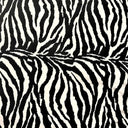 Zebra Or Cow Print Poly Cotton Fabric - Animal Print, Black/White, Brown/White, Zebra, 58/60" Wide