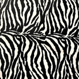 Zebra Or Cow Print Poly Cotton Fabric - Animal Print, Black/White, Brown/White, Zebra, 58/60" Wide