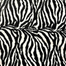 Cow Or Zebra Print Poly Cotton Fabric - Black/White, Brown/White, Zebra Animal Print, 58/60" Width
