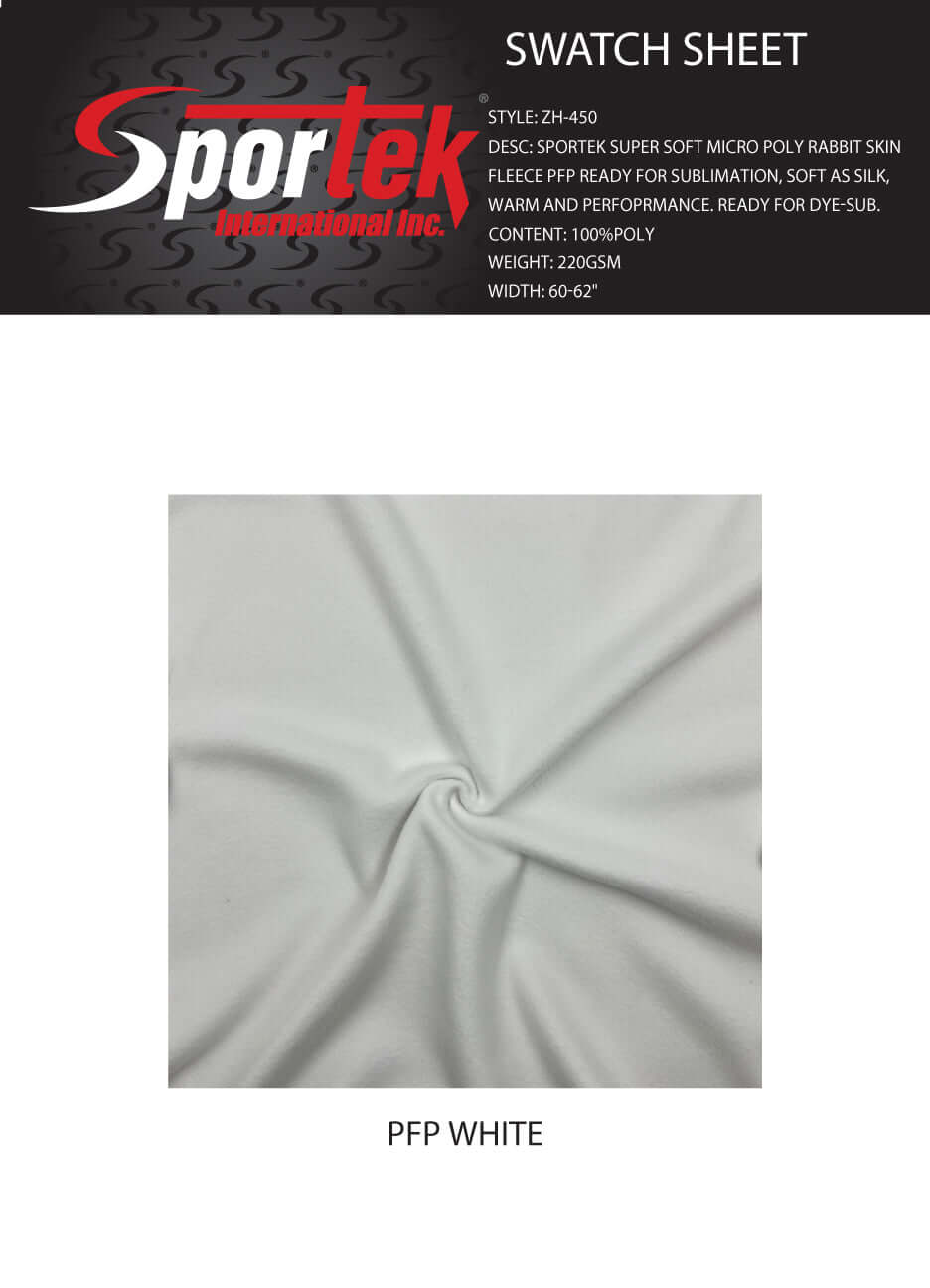 Micro Poly Rabbit Skin Fleece White