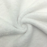 Micro Poly Minky Fleece White Black