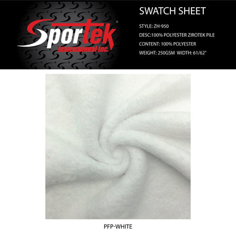 Micro Poly Minky Fleece White Black