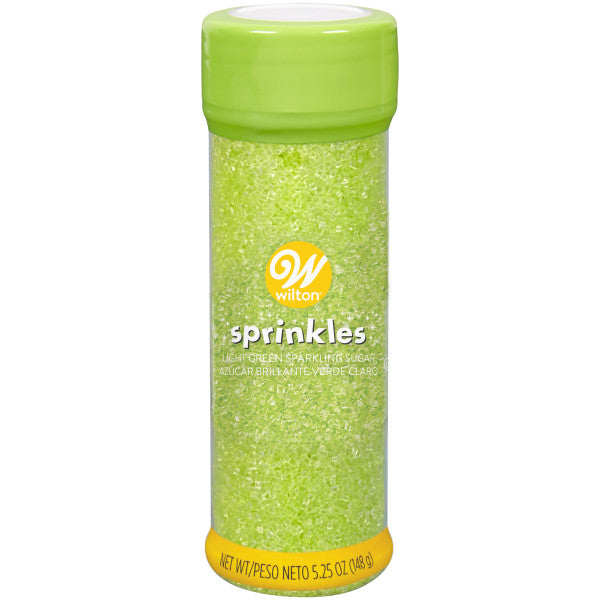 Wilton Light Green Sparkling Sugar, 5.25 oz.