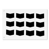 Zig Tuile Template, Open Book 3" x 2", 12/Mat