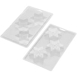 Wilton Snowflake Hot Cocoa Bomb Plastic Candy Mold, 3-Cavity