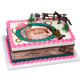 Horses, trees, and Fence Birthday Cake Kit 3 Piece