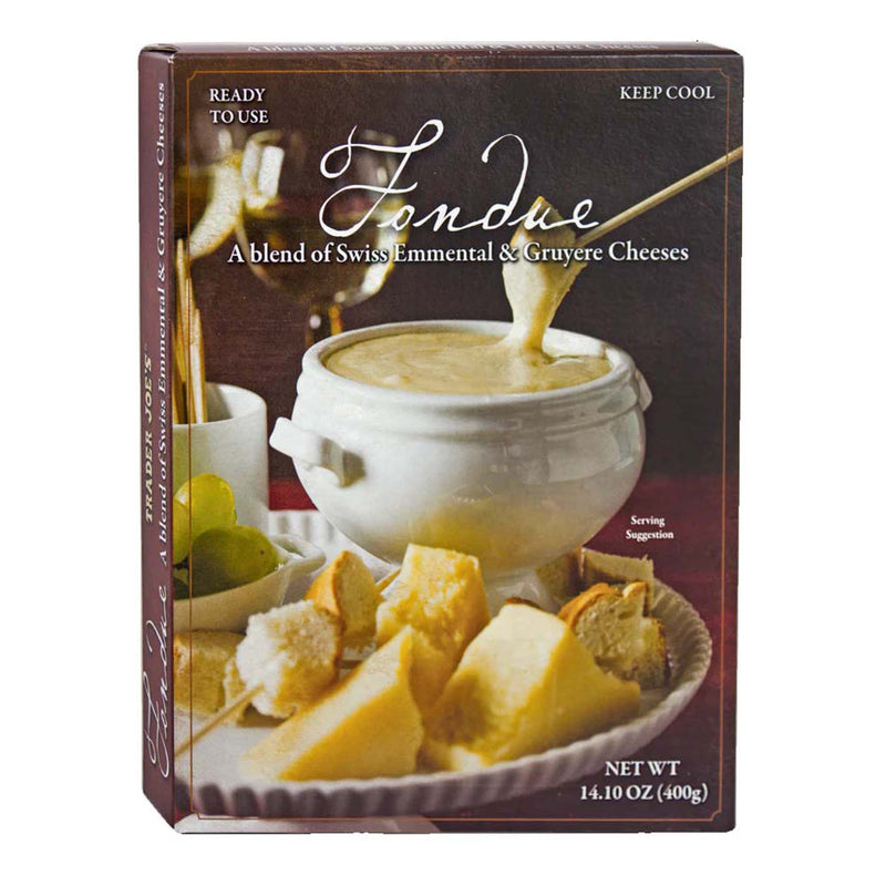 Trader Joe’s Fondue – Creamy Swiss Emmental & Gruyere Cheese Blend with White Wine & Kirsch