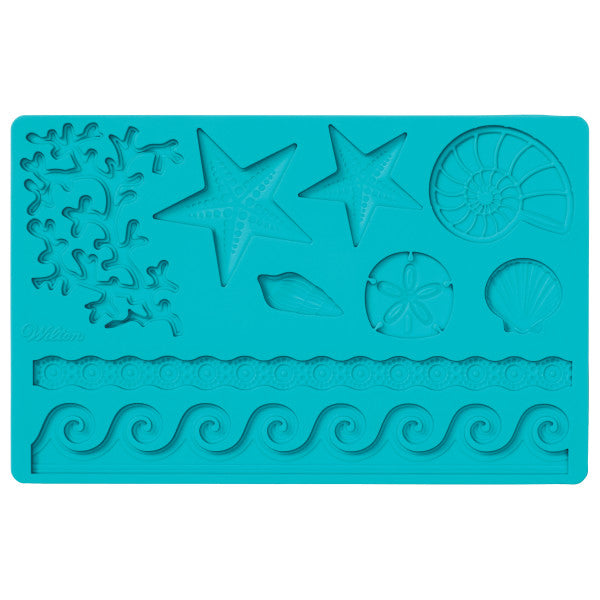 Wilton Silicone Sea Life Fondant and Gum Paste Mold - Cake Decorating Supplies