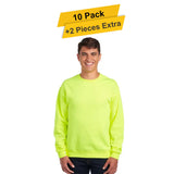 Nublend Sweatshirt Soft & Cozy Comfort  10 Pack  50/50 Cotton-Polyester