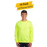 Nublend Sweatshirt Soft & Cozy Comfort  10 Pack  50/50 Cotton-Polyester