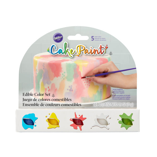 Wilton Primary Colors Cake Paint Set, 5-Piece