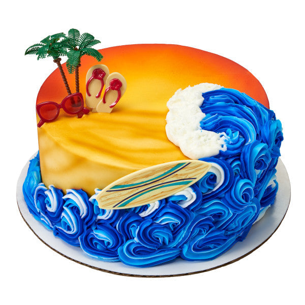 Palm Trees Cupcake Cake Decorating 6 set