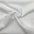 Fleece Fabric Matte White Mid-Weight Performance