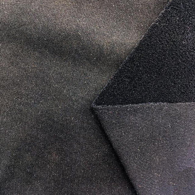 Velour Fleece Single-Sided Black White