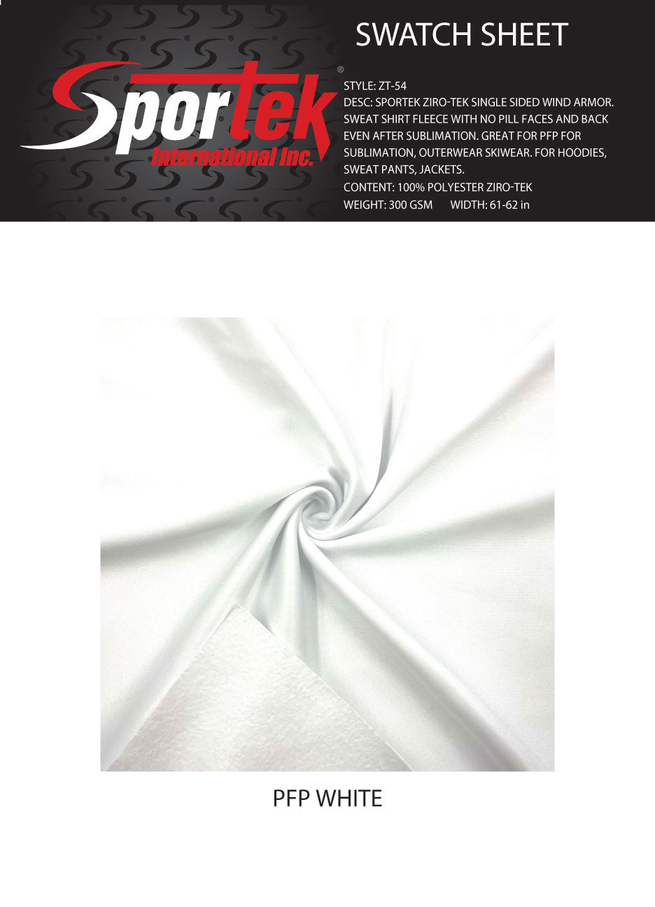 Polyester Fleece with Sheen White