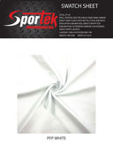 Polyester Fleece with Sheen White