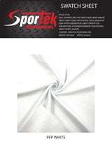 Polyester Fleece with Sheen White