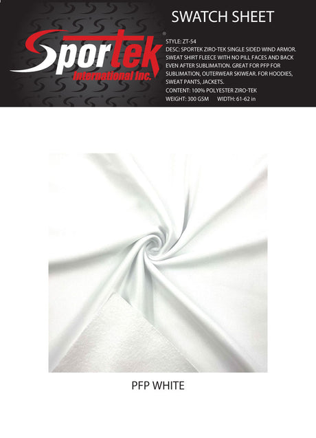 Polyester Fleece with Sheen White