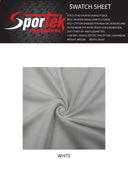 Stretch Fleece White Performance Fabric