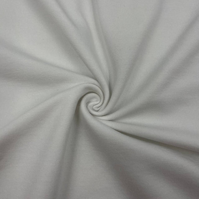 Stretch Fleece White Performance Fabric