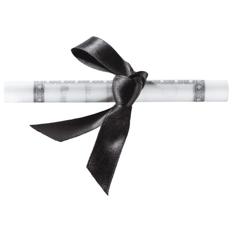 Graduation Diploma with Black Ribbon Layon Cake - 24 toppers