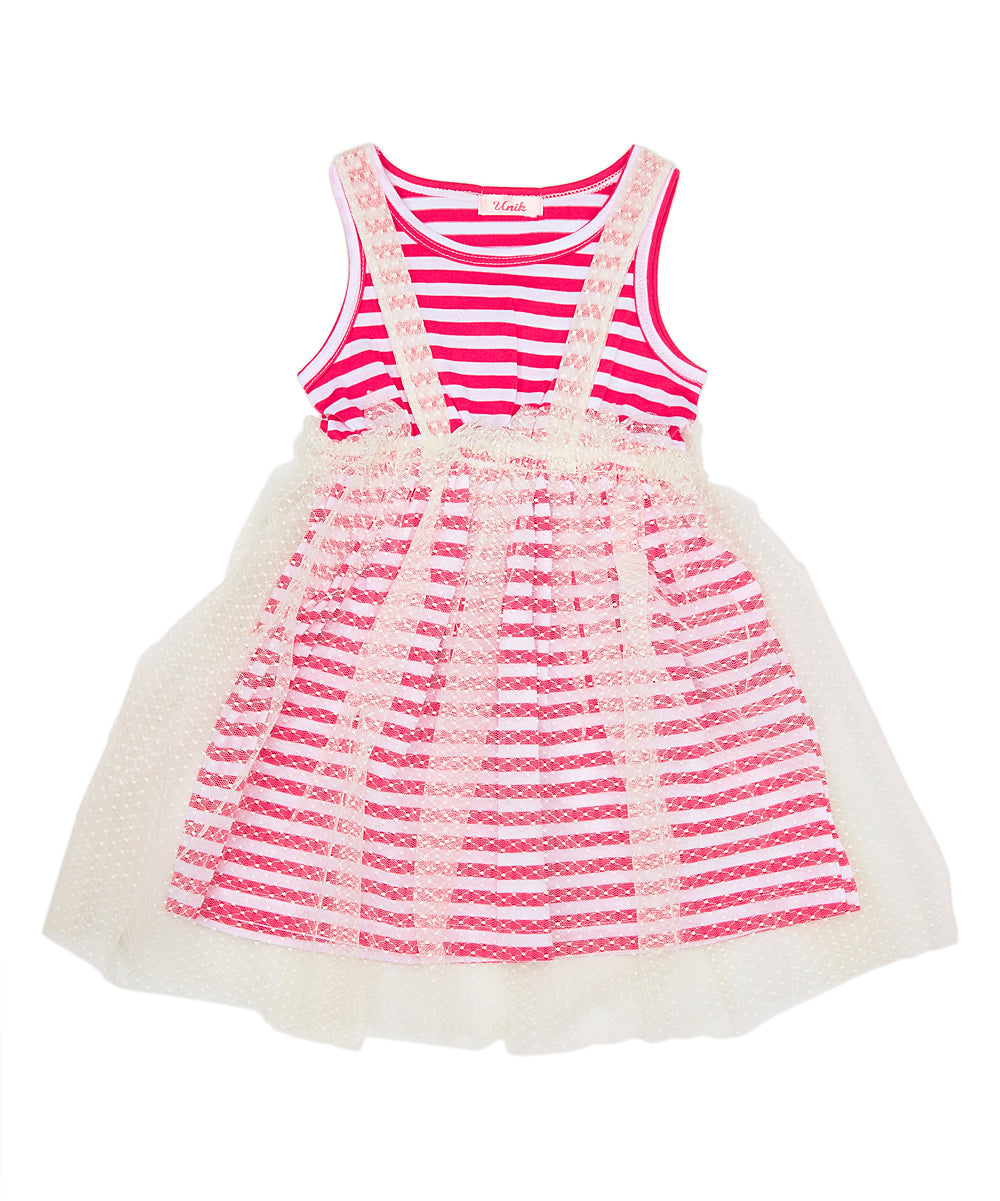 Girl Lace Dress 2-7 Lace Dress - Off-Shoulder, Pink, Black, Cream (Sizes 2-7)