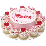 Red Glitter Heart Rings - 12 or 72 pcs