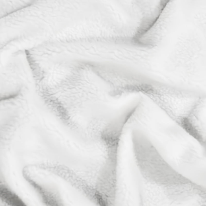 Sherpa Faux Fur Fabric White Sold By The Yard