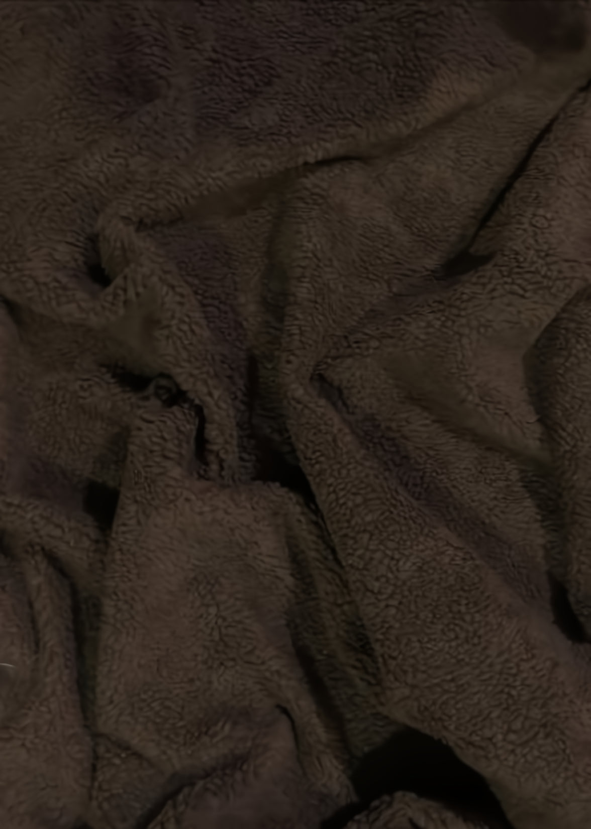 Sherpa Faux Fur Fabric Brown by the Yard