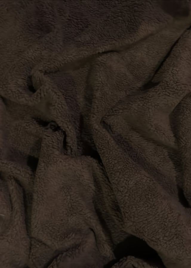 Sherpa Faux Fur Fabric Brown by the Yard