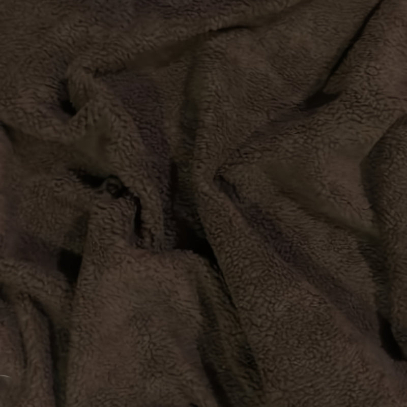 Sherpa Faux Fur Fabric Brown by the Yard