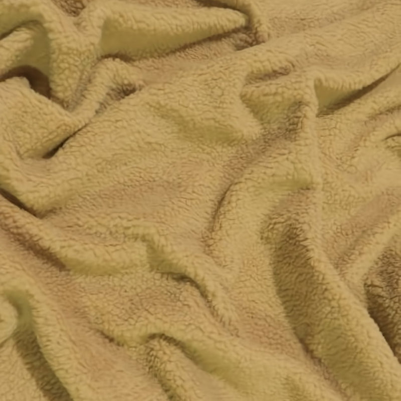Sherpa Faux Fur Fabric Desert Tan Sold By The Yard