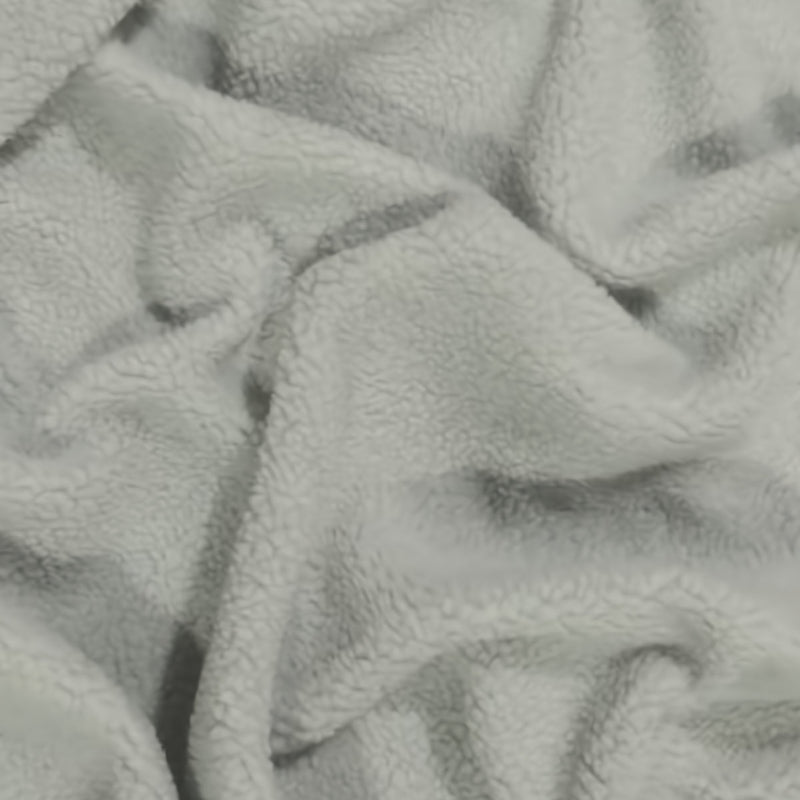 Sherpa Faux Fur Fabric Platinum Sold By The Yard