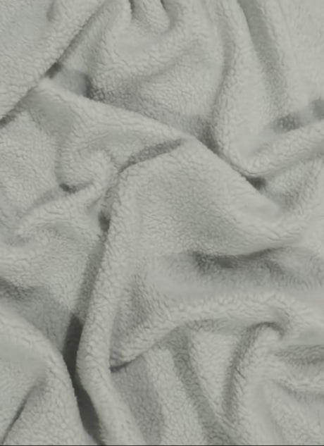 Sherpa Faux Fur Fabric Platinum Sold By The Yard