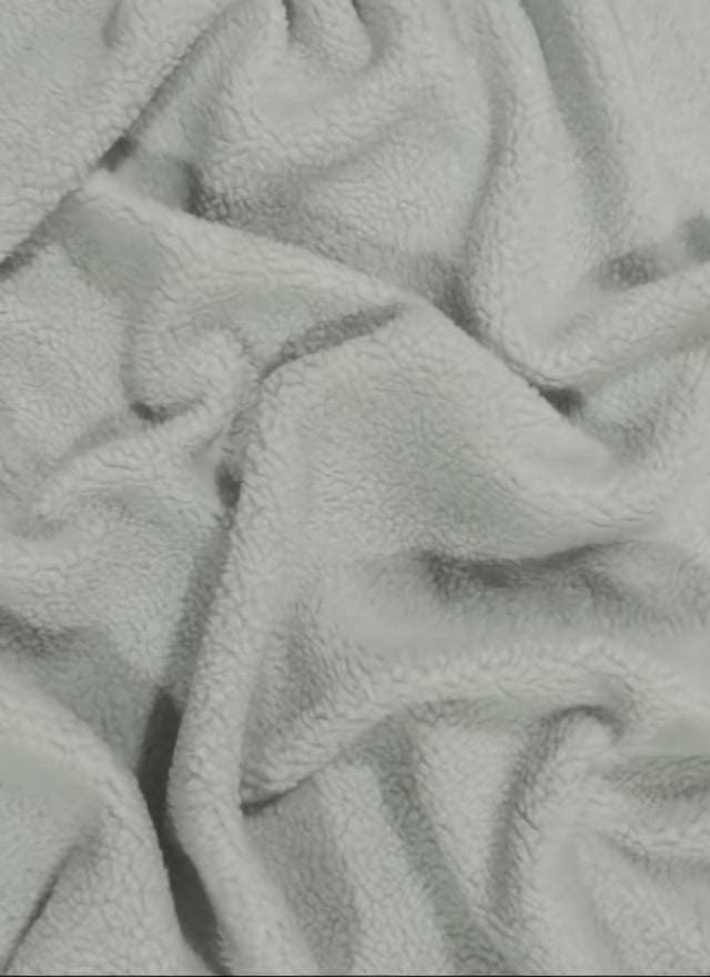 Sherpa Faux Fur Fabric Platinum Sold By The Yard